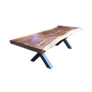 Fortis Suar Wood Dining table with Natural Edge (READY TO SHIP) Showroom Demo gallery detail image