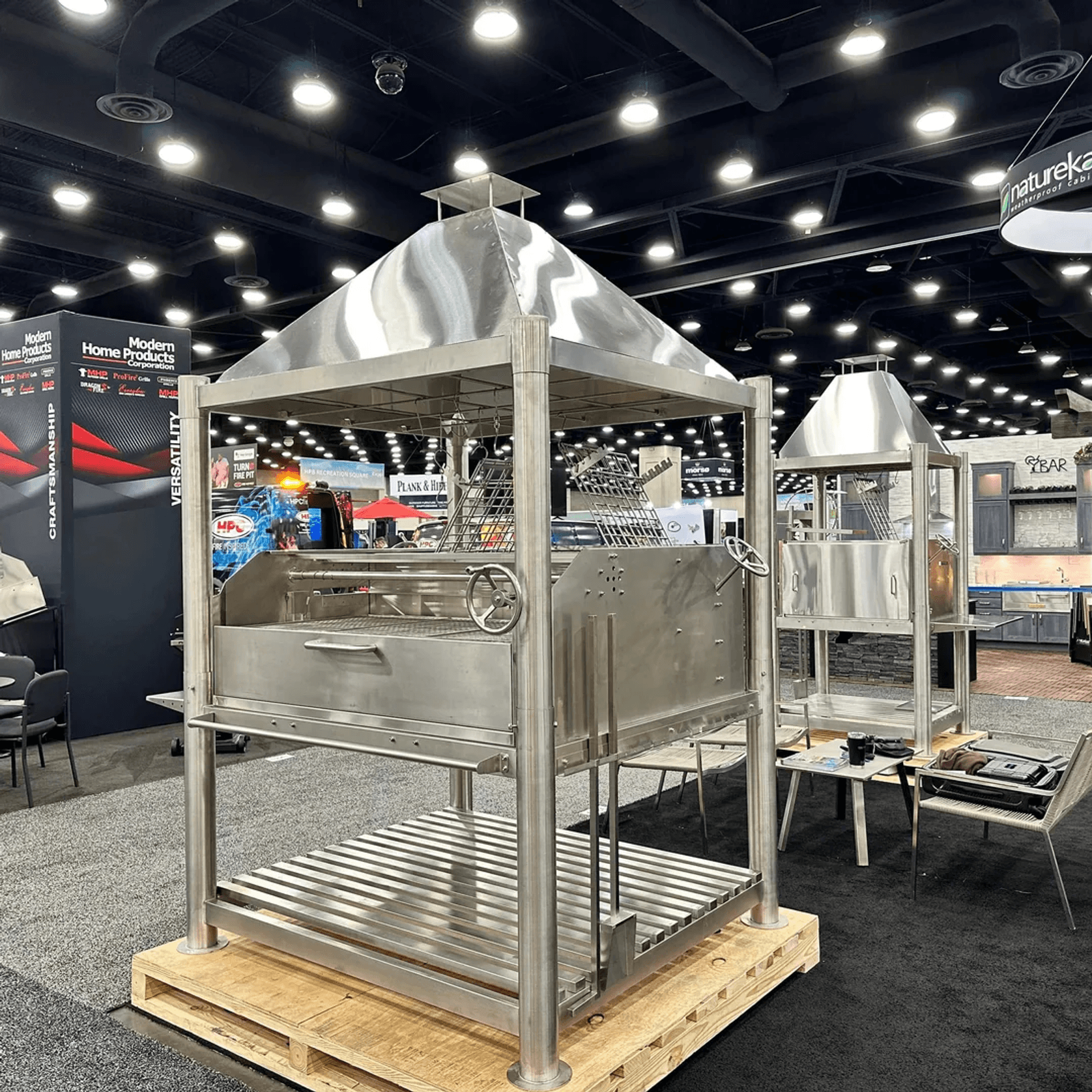 Tagwood BBQ XL Argentine Wood Fire & Charcoal Grill all Stainless Steel | BBQ22SS gallery detail image