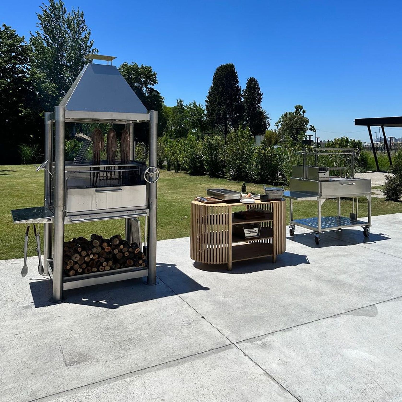 Tagwood BBQ Argentine Wood Fire & Charcoal Grill all Stainless Steel | BBQ02SS gallery detail image