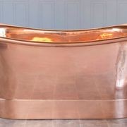 The Copper Bath Tub - Kahali Copper Double Slipper Smooth 1700mm - CB5021-D67 gallery detail image