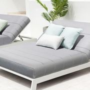 Piha Double Lounger - White gallery detail image