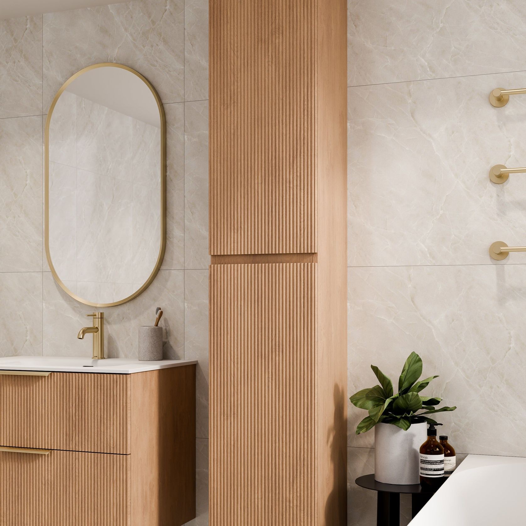 Lineare Pillar Tower Cabinet gallery detail image