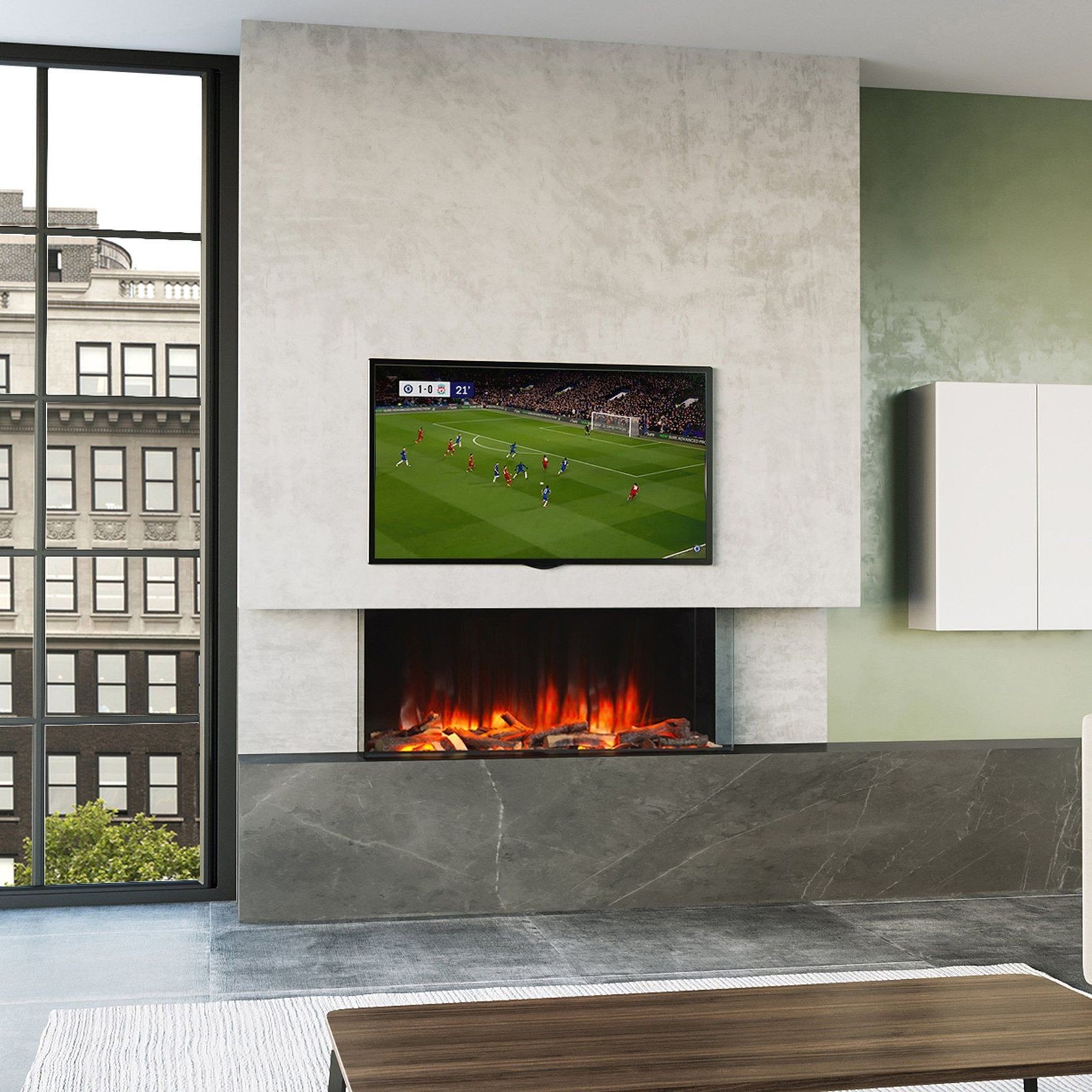 Polaris 1000E Electric Fireplace gallery detail image