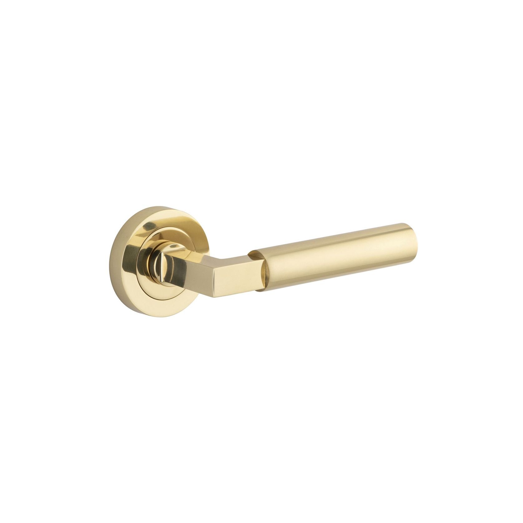 Iver Berlin Door Lever Handle on Round Rose Passage gallery detail image