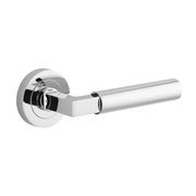 Iver Berlin Door Lever Handle on Round Rose Passage gallery detail image