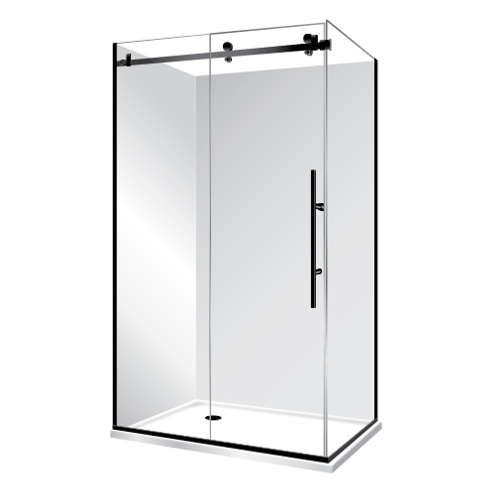 Premier Frameless 2 Sided Sliding Door Shower 1600×900 gallery detail image