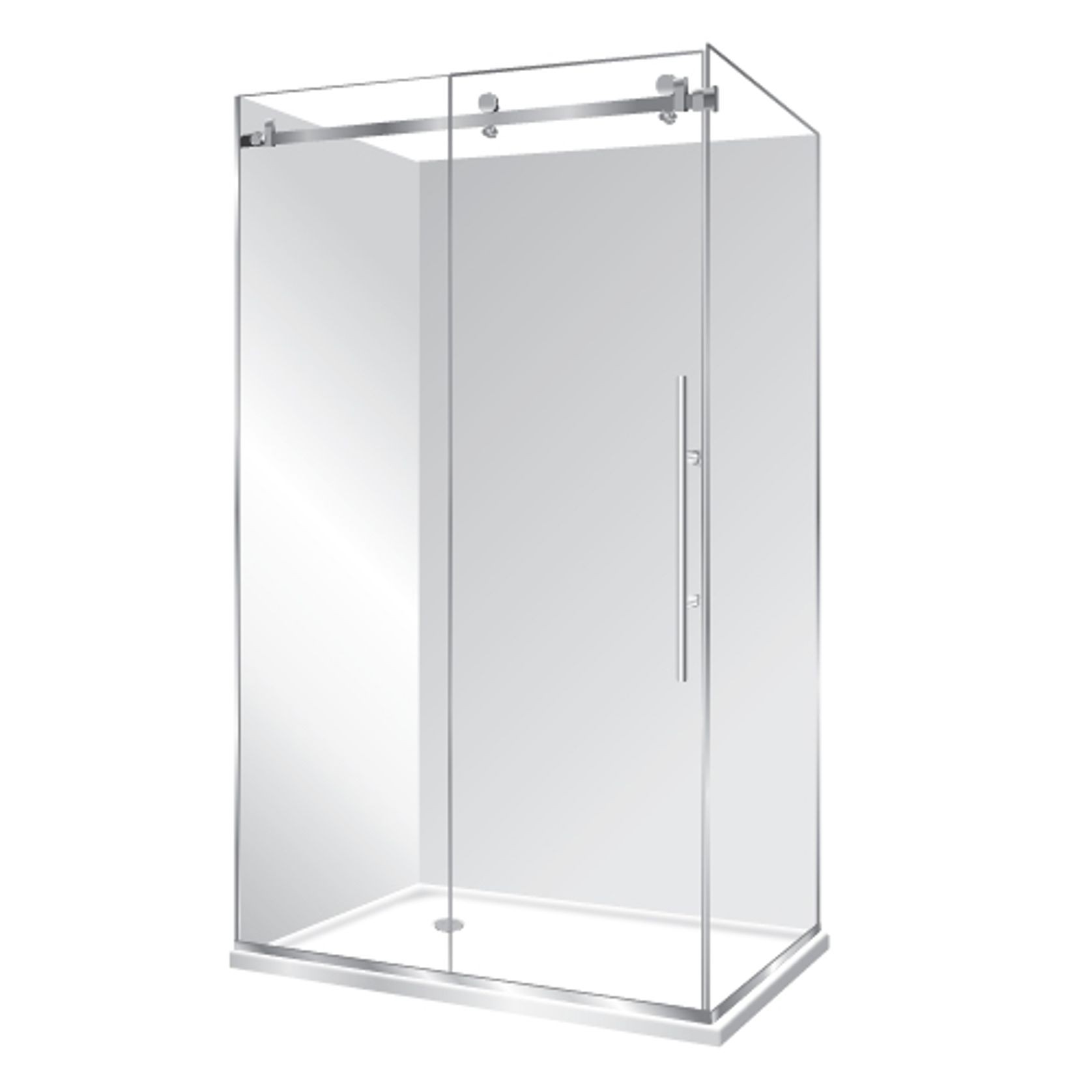 Premier Frameless 2 Sided Sliding Door Shower 1200×1000 gallery detail image