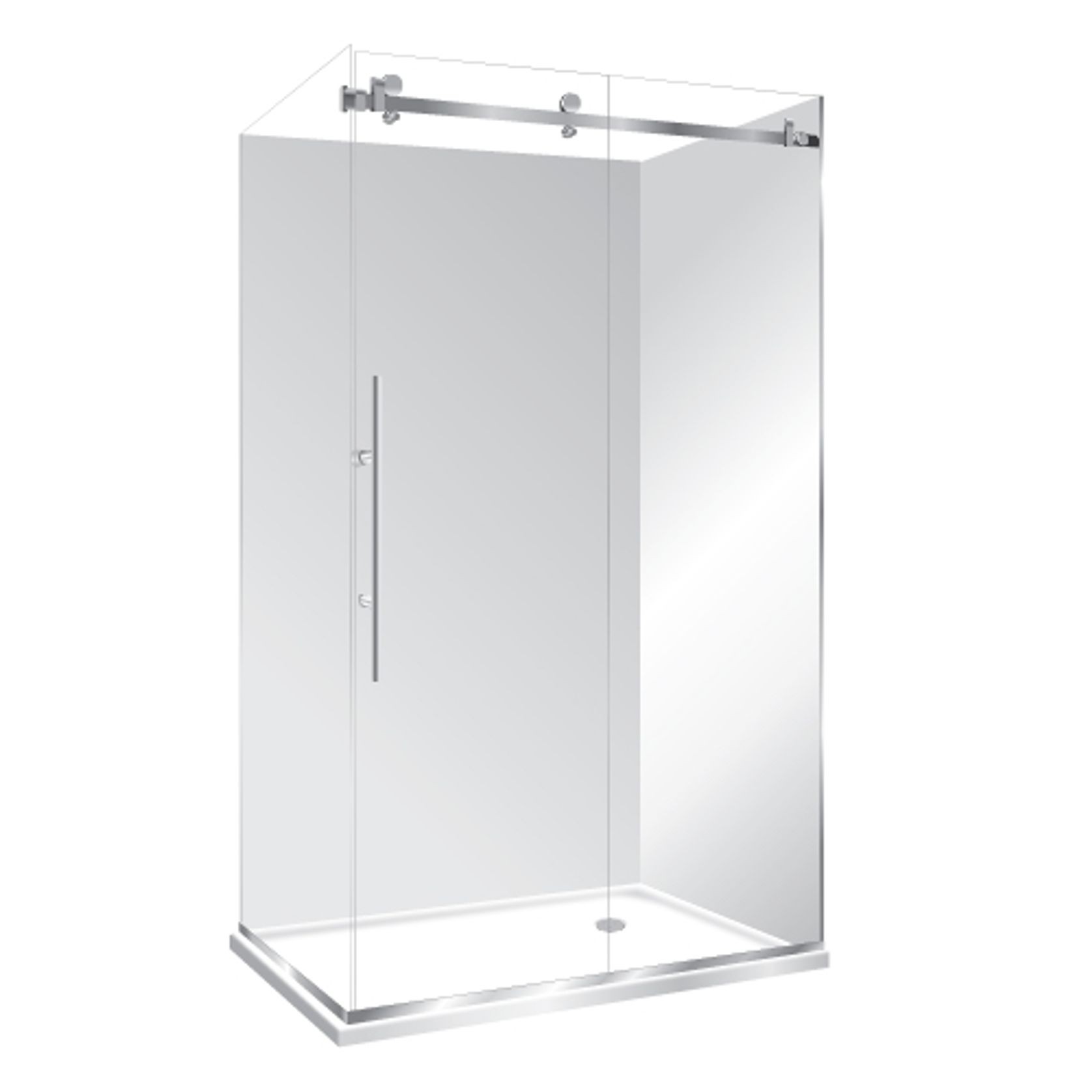 Premier Frameless 2 Sided Sliding Door Shower 1200×1000 gallery detail image