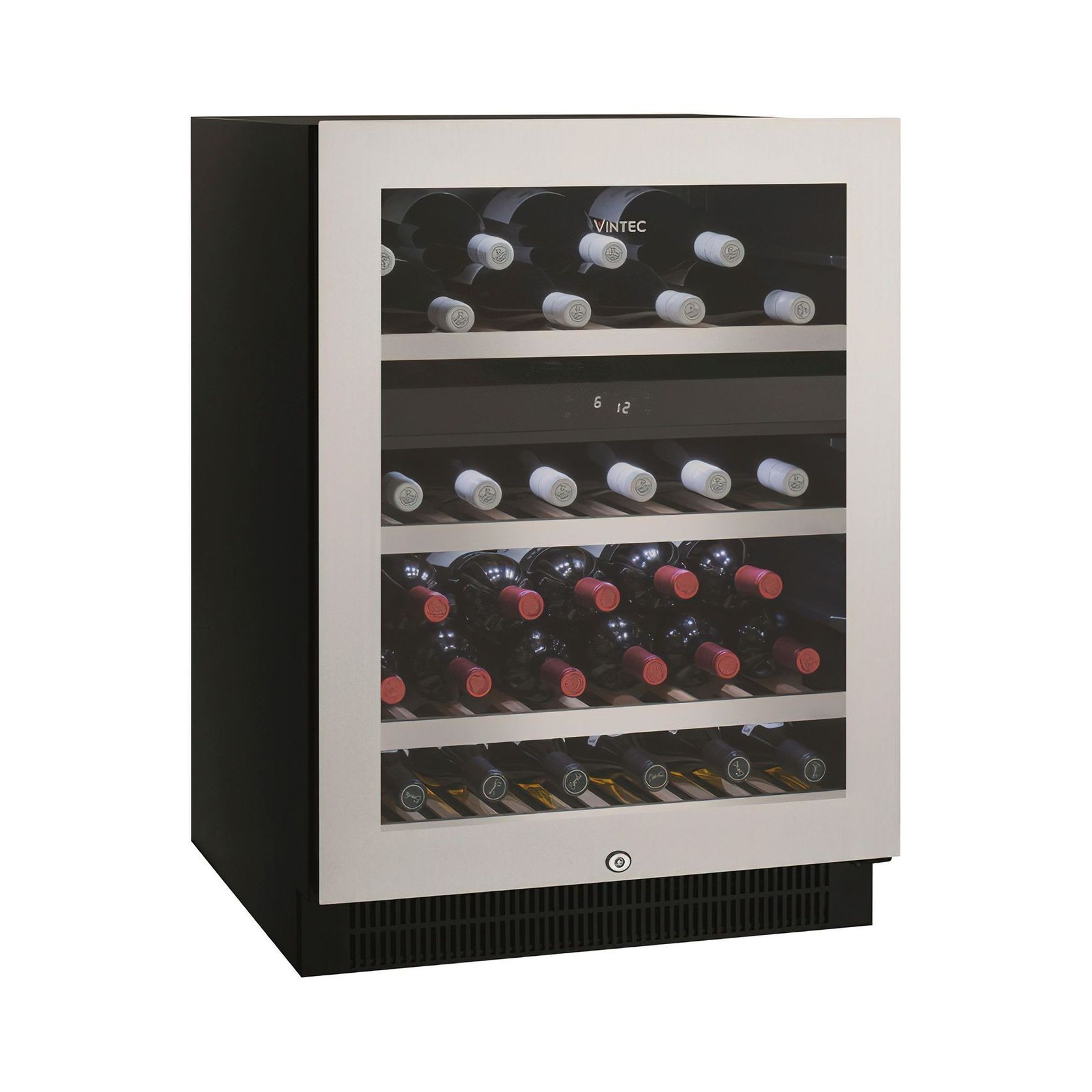 Vintec Single Zone 50 Bottle Wine Cabinet - Stainless Steel gallery detail image