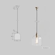 Frieda Glass Pendant - Clear gallery detail image