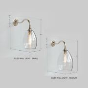 Jules Clear Glass Wall Light gallery detail image