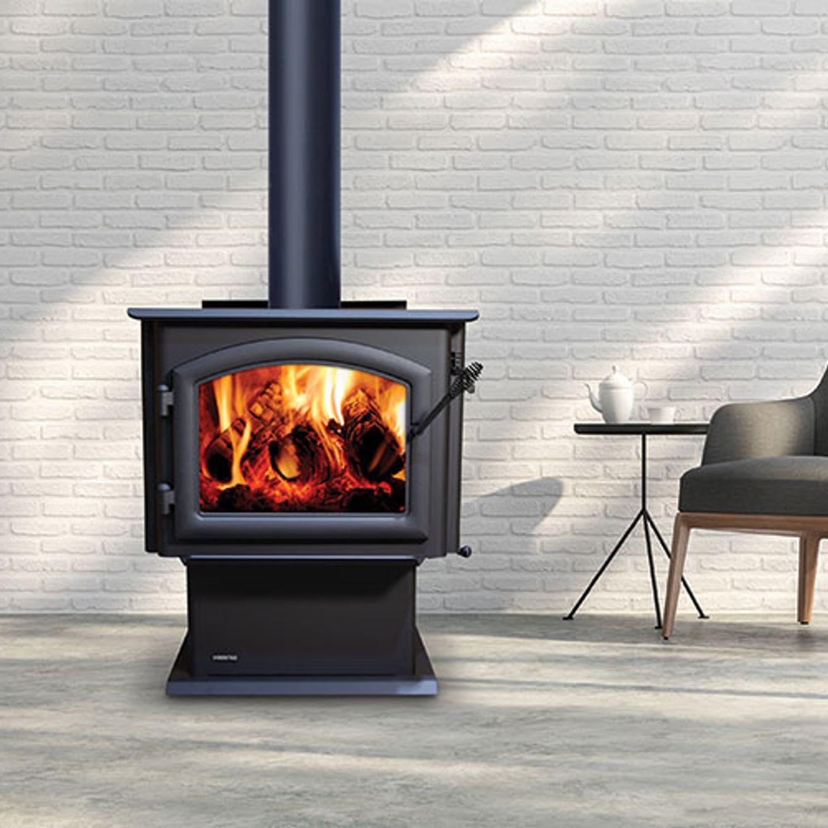 Quadrafire 4300 Millenium With a 4m Flue Kit gallery detail image