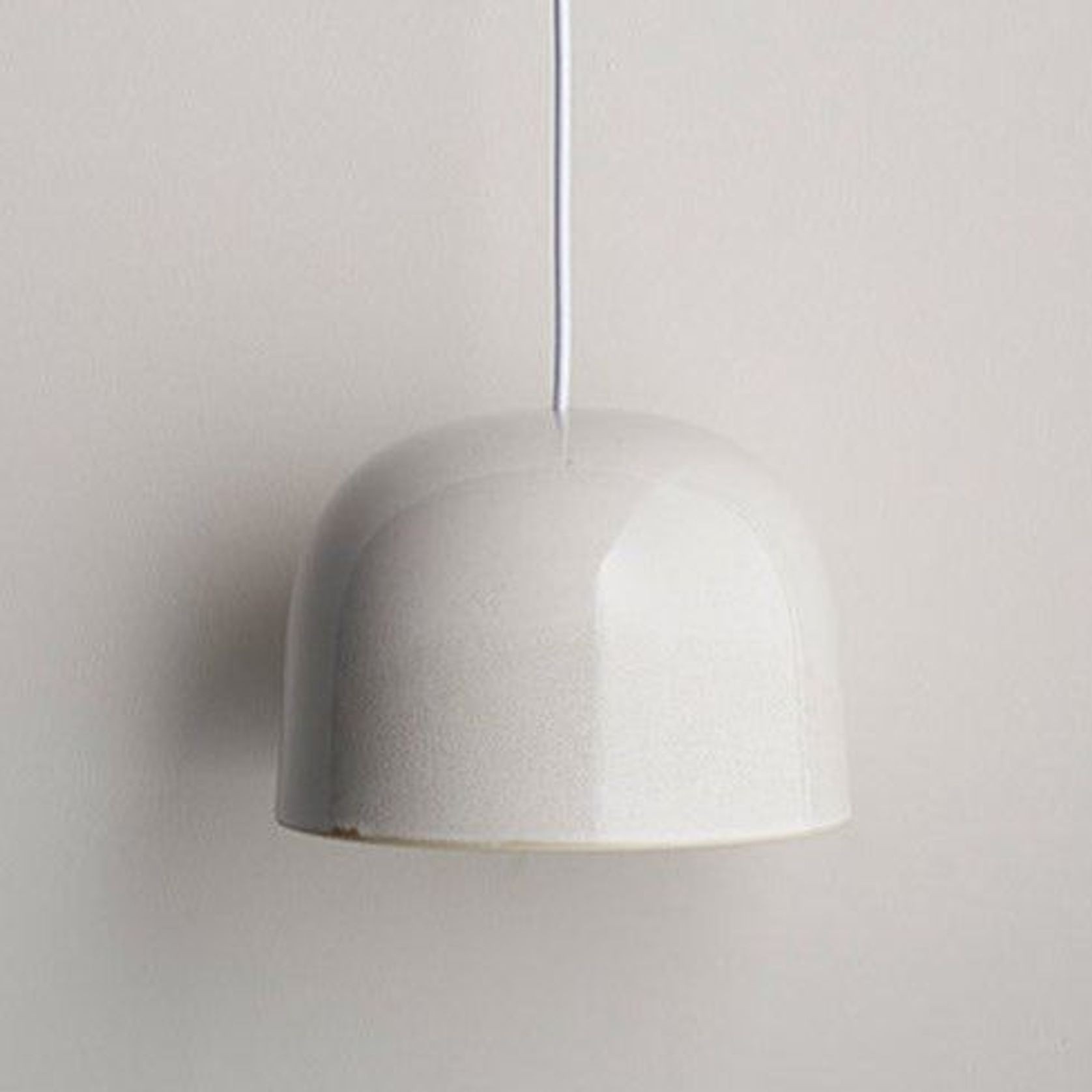 Ceramic Pendant Bell Light Large gallery detail image