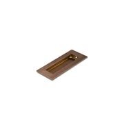 Brushed Copper FLUSH PULL Rectangle Handle  120mm gallery detail image