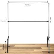 Pipe Clothing Rail With Feet gallery detail image