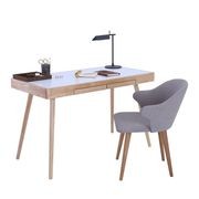 RETH Study Desk 120cm - Natural & White gallery detail image