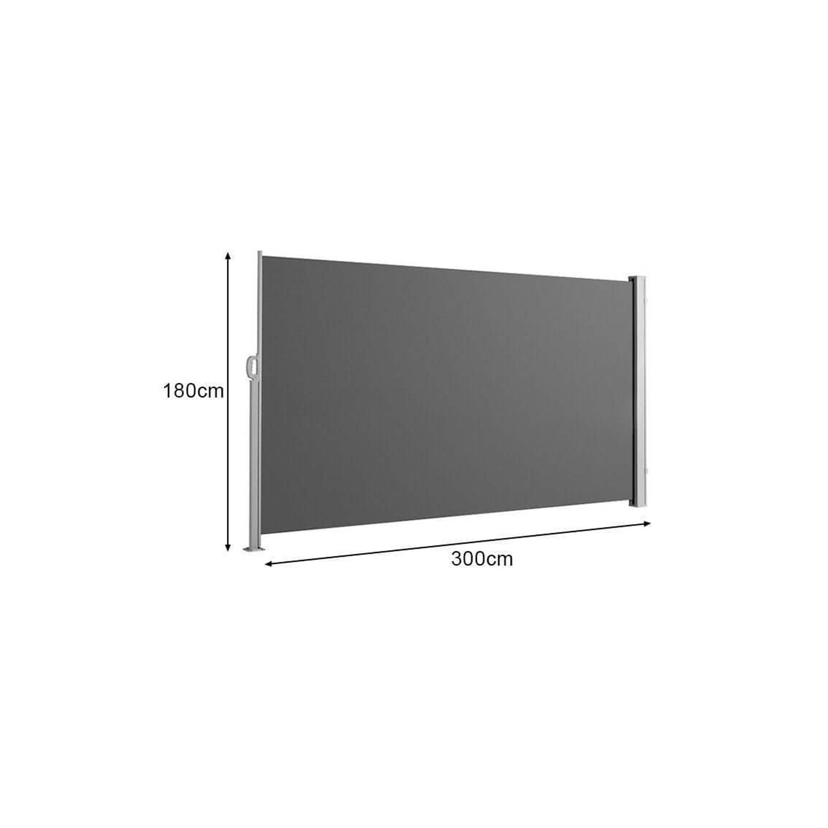 Retractable Side Awning & Privacy Screen 1.8m X 3m gallery detail image