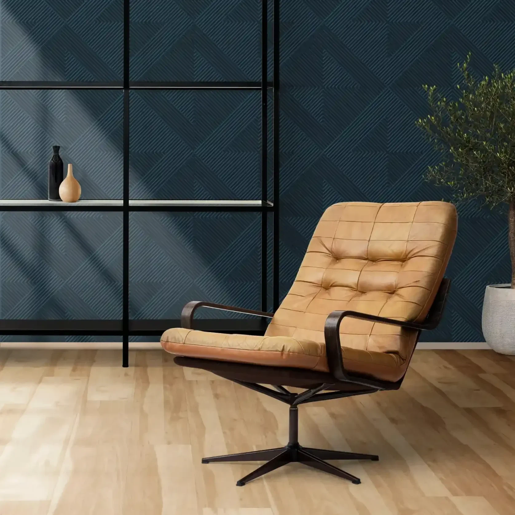 Architectural 3D MDF Wall Panel Rhomb gallery detail image