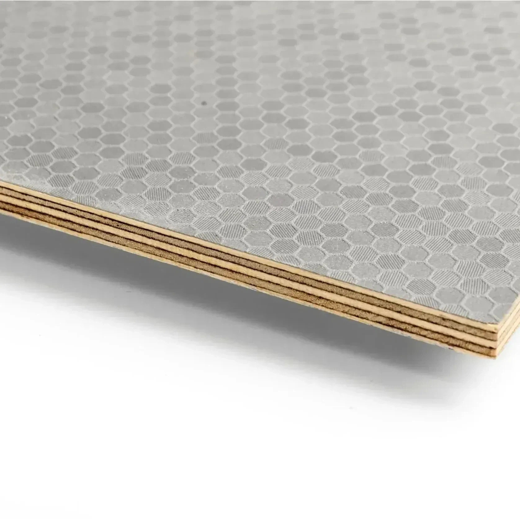 Riga Hive Silver Grey Plywood 12x1220x2440mm gallery detail image