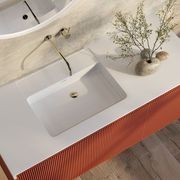Bel Bagno Rimini Potter'S Clay 1200mm Single Bowl Wall Hung Vanity And Basin gallery detail image