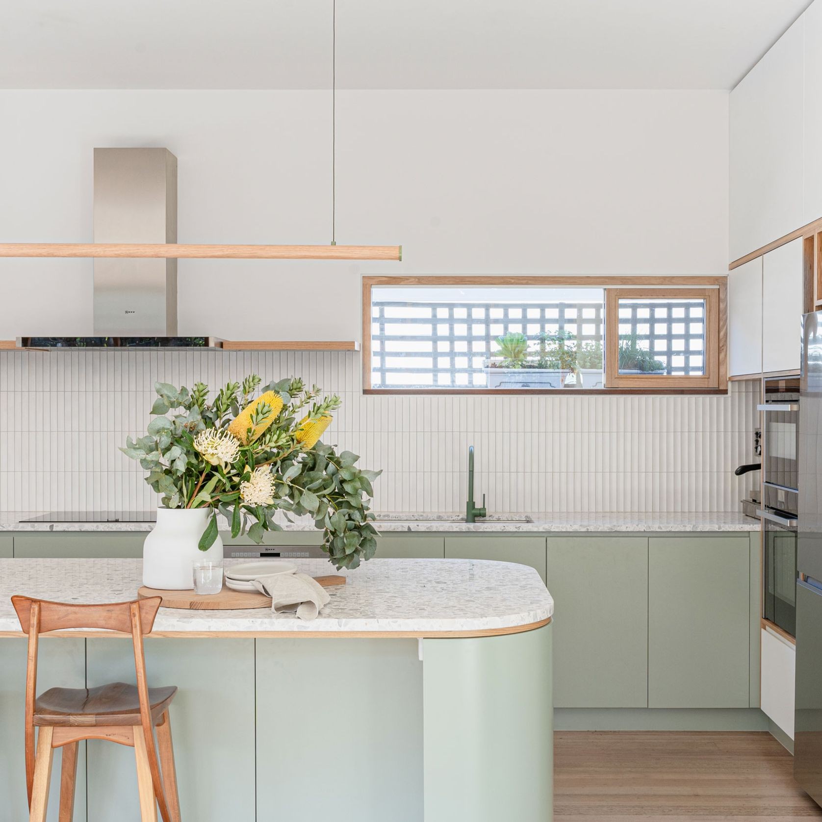 Roller Pendant | American Oak - White gallery detail image
