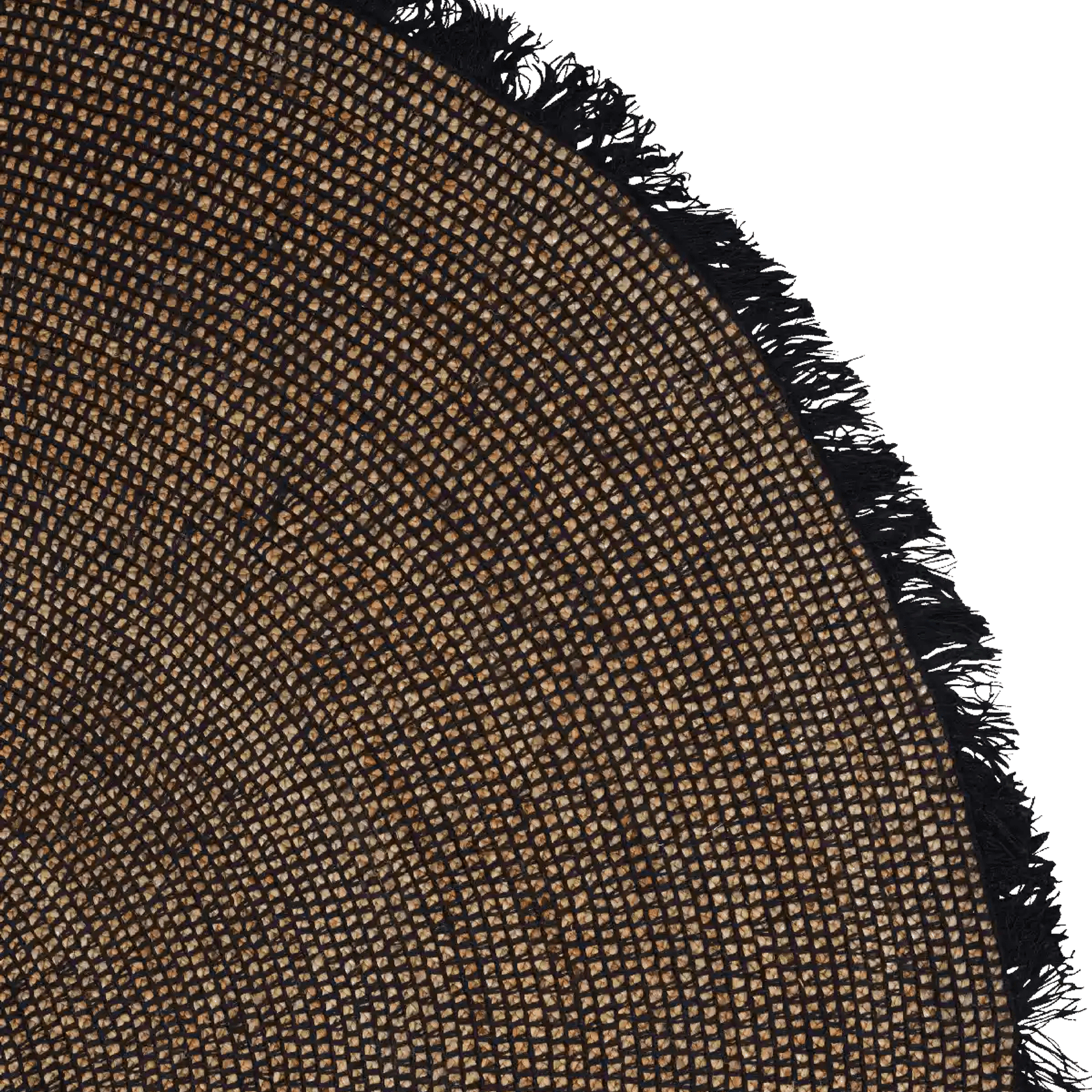Tribe Home Reef Rug - Black | Round gallery detail image