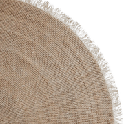 Tribe Home Reef Rug - White | Round gallery detail image