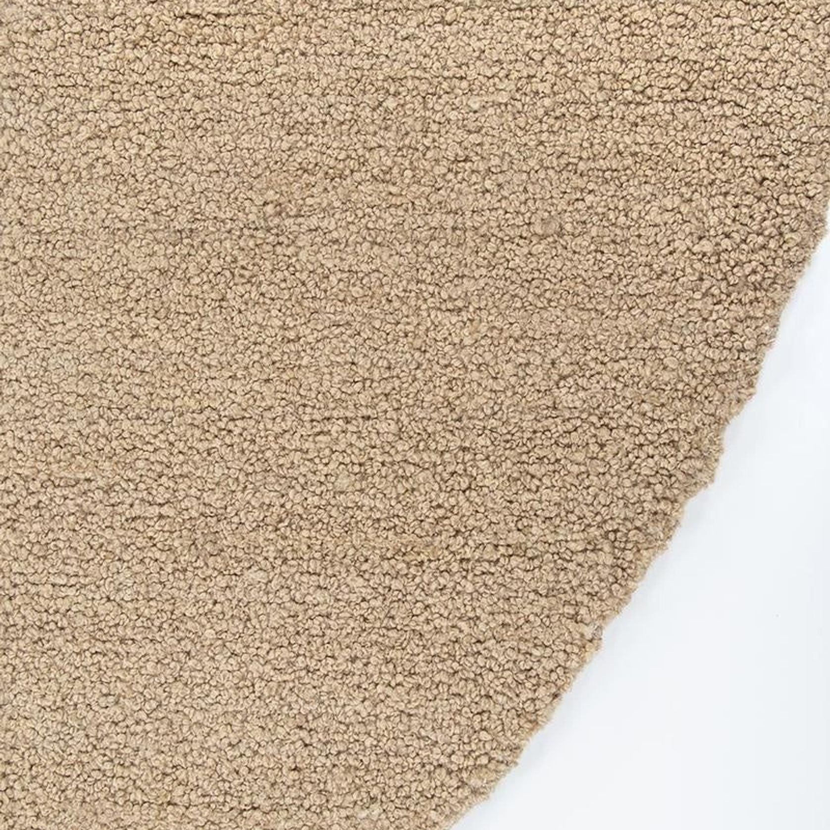 Baya Dorset NZ Wool Round Floor Rug - Biscuit gallery detail image