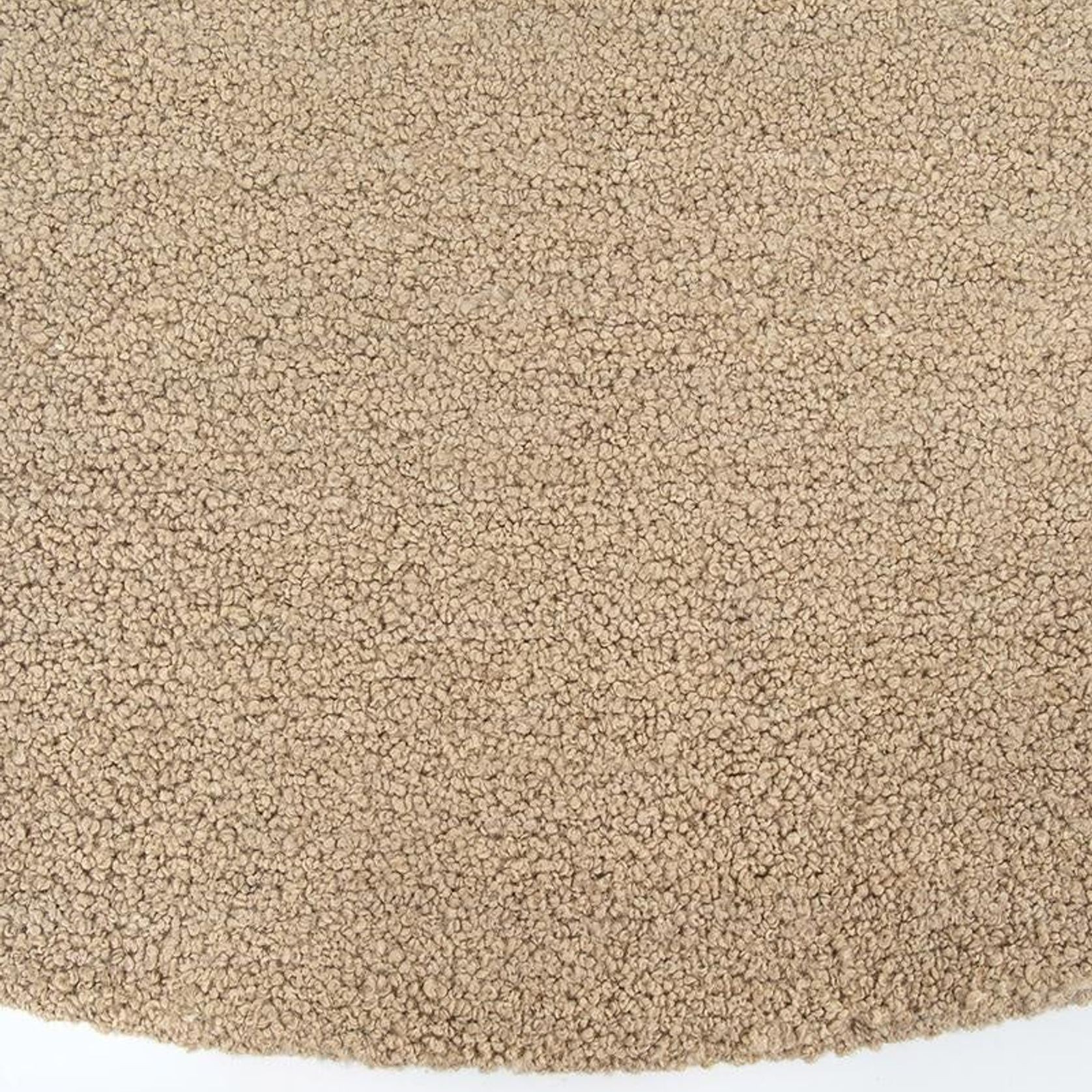 Baya Dorset NZ Wool Round Floor Rug - Biscuit gallery detail image