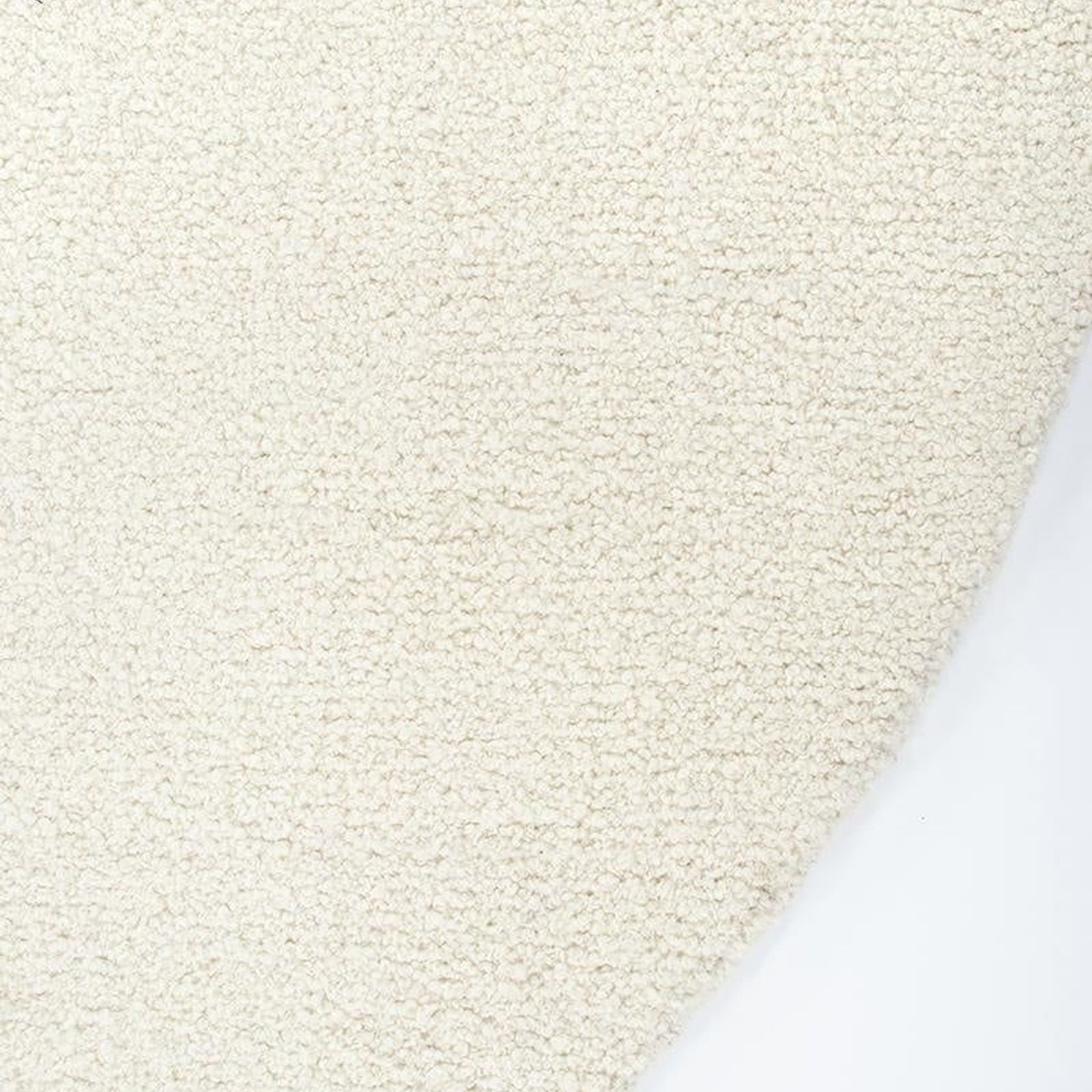 Baya Dorset NZ Wool Round Floor Rug - Natural White gallery detail image