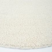 Baya Dorset NZ Wool Round Floor Rug - Natural White gallery detail image
