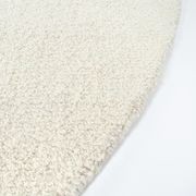 Baya Dorset NZ Wool Round Floor Rug - Natural White gallery detail image