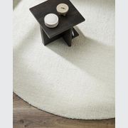 Baya Dorset NZ Wool Round Floor Rug - Natural White gallery detail image