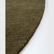 Baya Sandringham 100% NZ Wool Round Rug - Moss gallery detail image