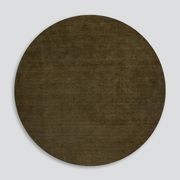 Baya Sandringham 100% NZ Wool Round Rug - Moss gallery detail image