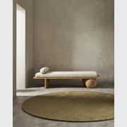 Baya Sandringham 100% NZ Wool Round Rug - Moss gallery detail image