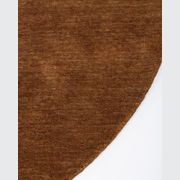 Baya Sandringham 100% NZ Wool Round Rug - Pecan gallery detail image