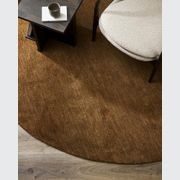 Baya Sandringham 100% NZ Wool Round Rug - Pecan gallery detail image