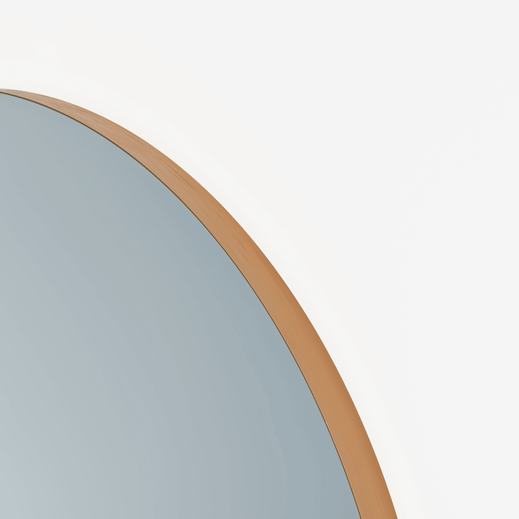 Round Mirror | Brushed Copper gallery detail image
