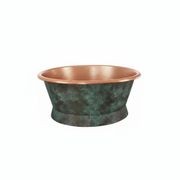Round Copper Verdigris Bath 1500mm - CBR001 1500 gallery detail image