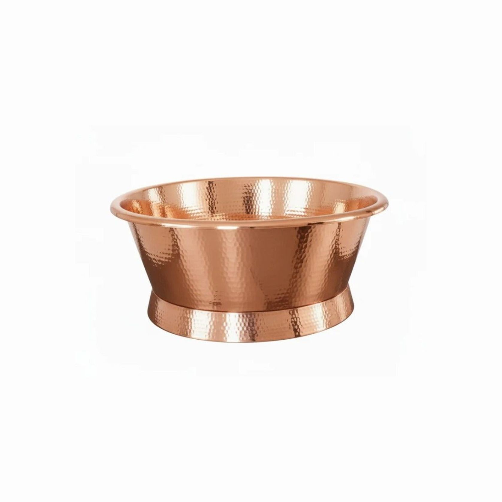 Round Hammered Copper Bath 1500mm - CBR003 1500 gallery detail image
