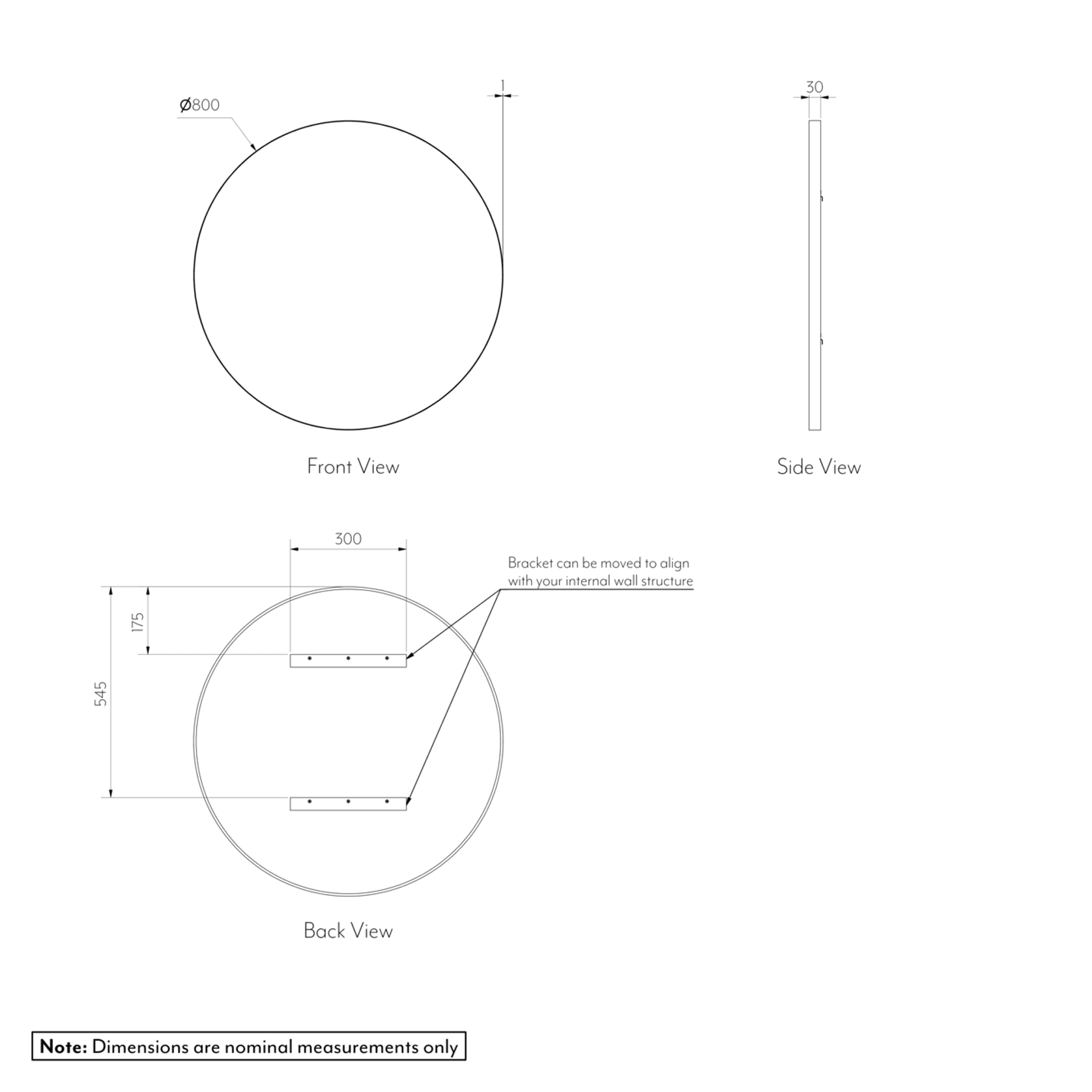 Round Mirror | Stainless Steel gallery detail image