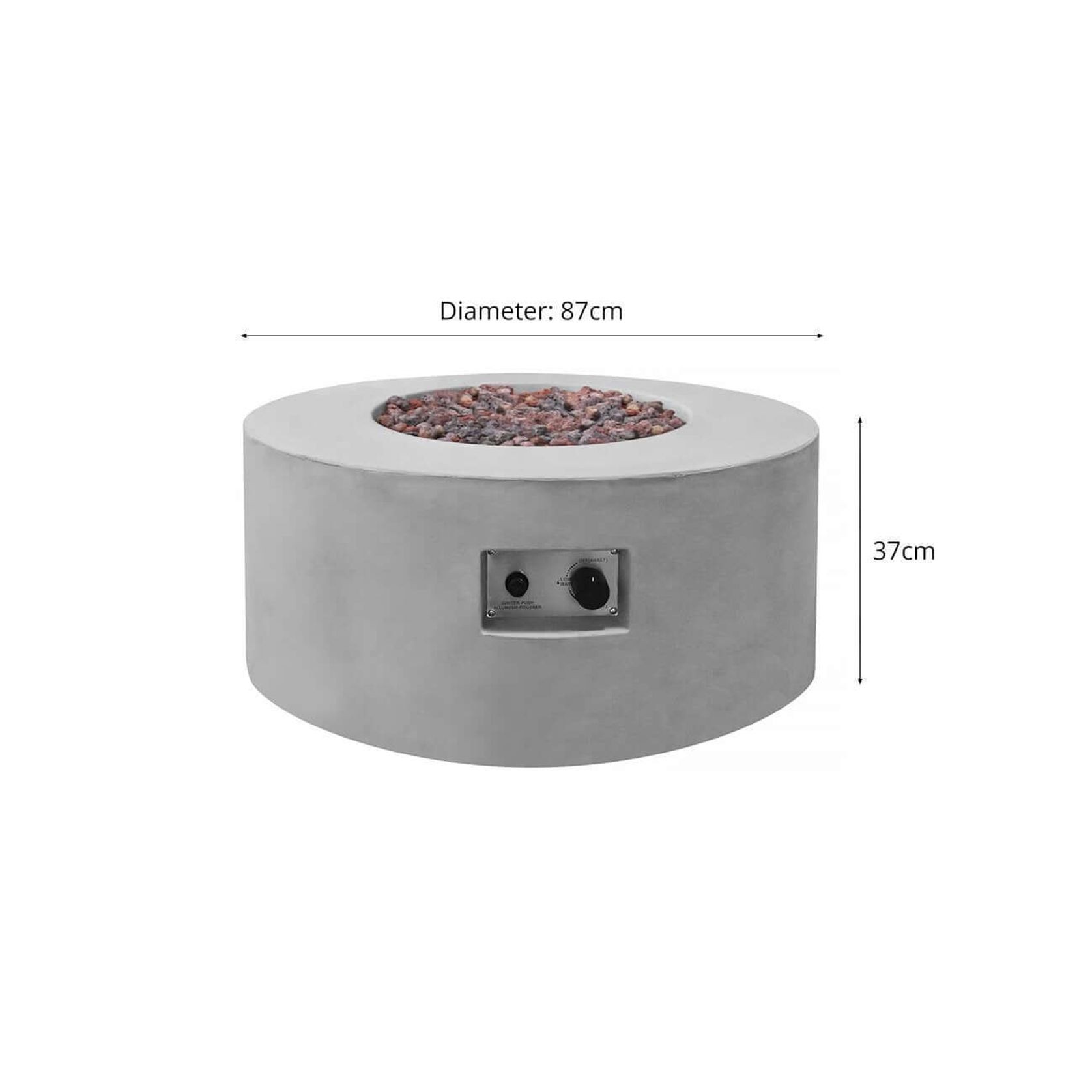 Ruapehu Outdoor Gas Fire Pit gallery detail image