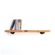 Rustic Industrial Pipe Shelf 60cm gallery detail image