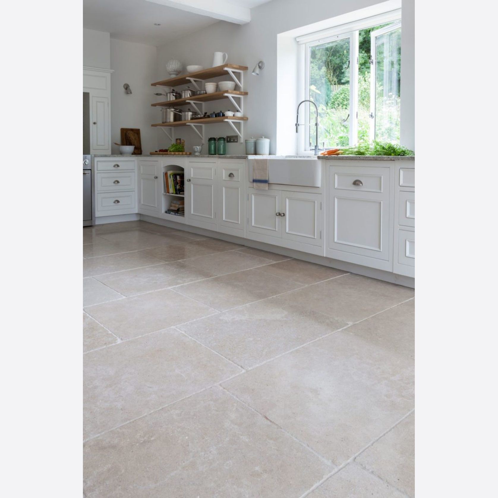 Savana Light Brushed Limestone Tiles gallery detail image