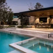 Savana Light Brushed Limestone Pool Coping gallery detail image