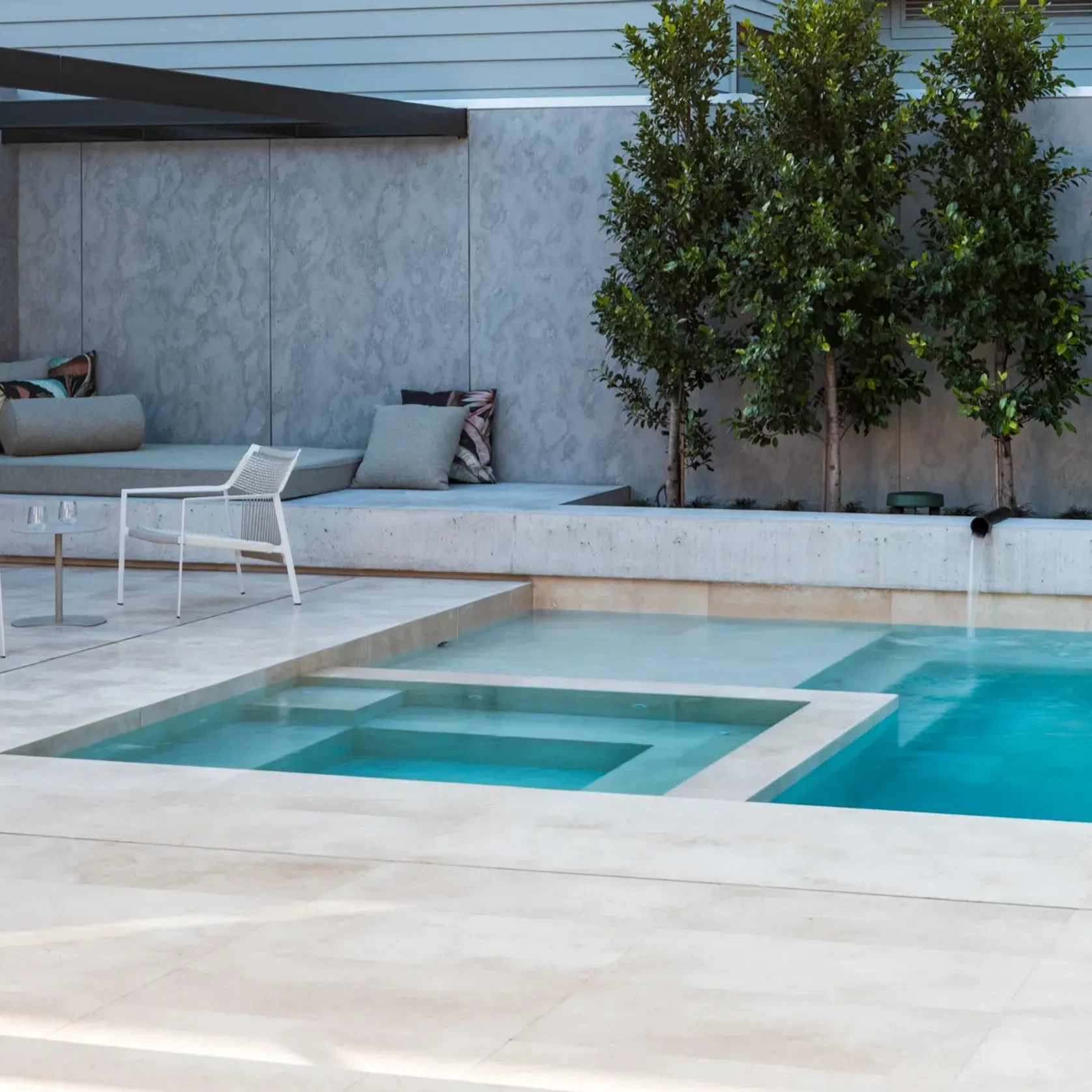Savana Light Brushed Limestone Pool Coping gallery detail image
