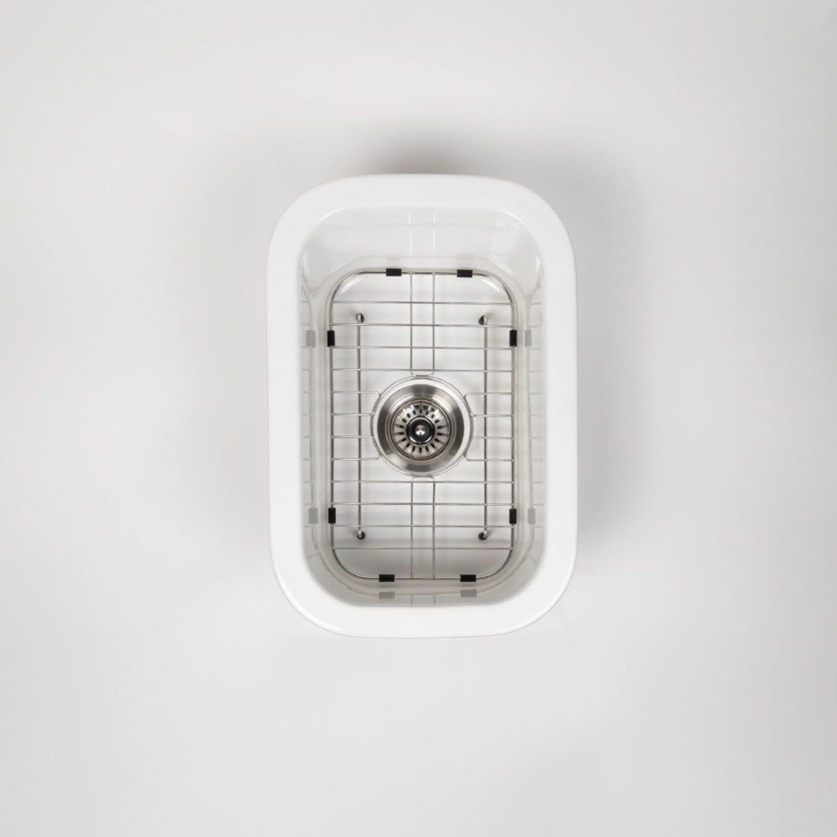 Oswynn 330x483 Gloss White Fireclay Single Bowl Sink gallery detail image