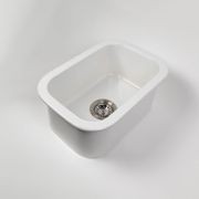 Oswynn 330x483 Gloss White Fireclay Single Bowl Sink gallery detail image