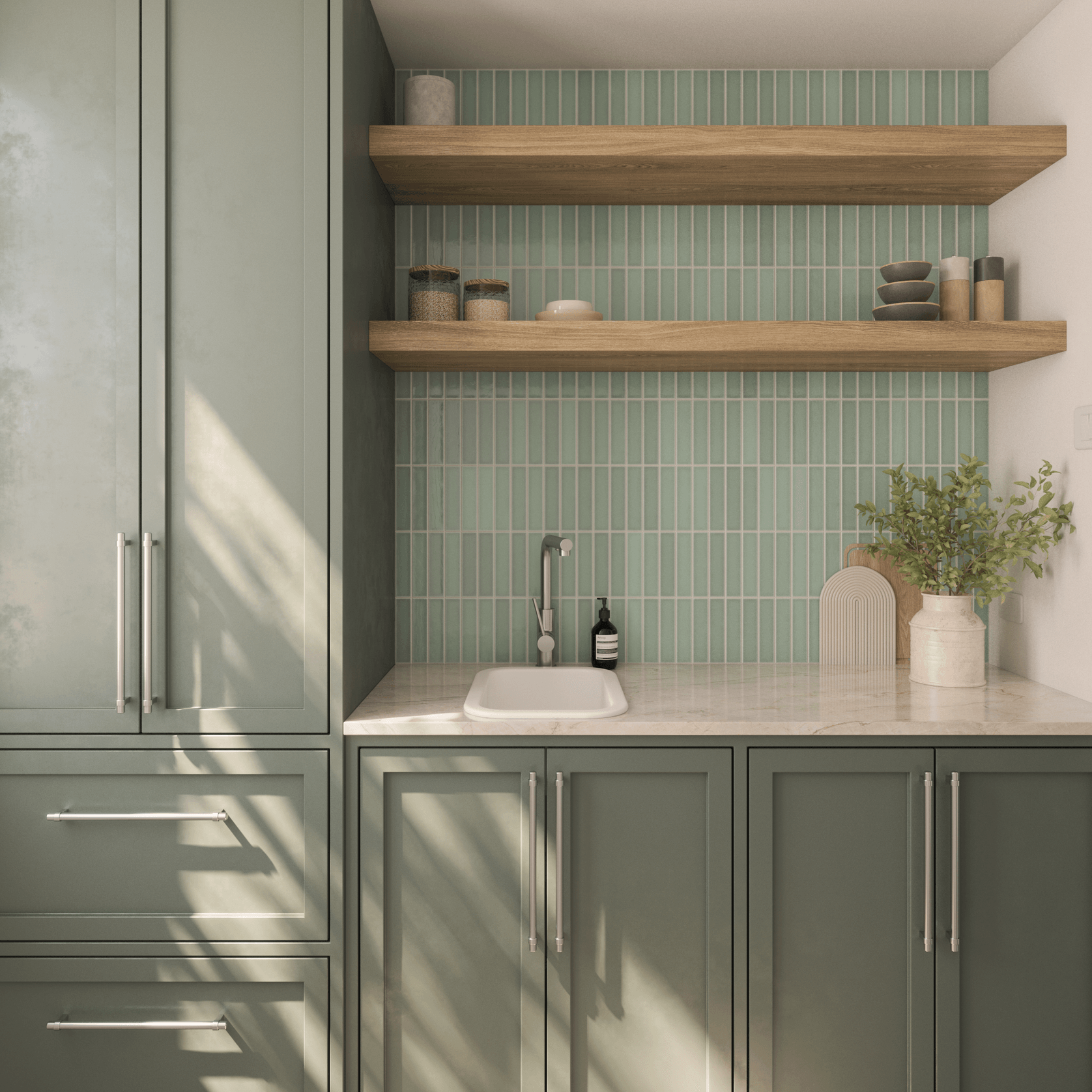 Oswynn 330x483 Gloss White Fireclay Single Bowl Sink gallery detail image